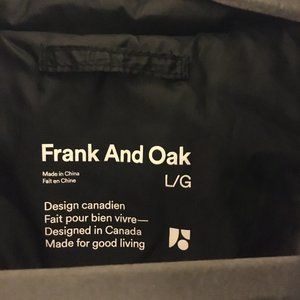 Frank and Oak puffer bomber jacket